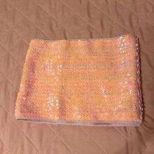 Selling this pink Sequin Tube Top!! 
Super cute and iridescent.